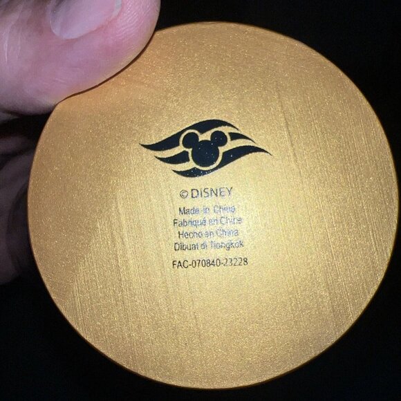 Disney Cruise Line Wish Ship Captain Mickey Minnie Ear Glass Christmas Ornament - Picture 6 of 8